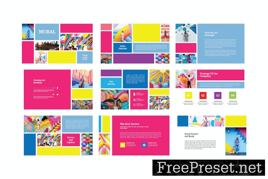 Mural - PowerPoint Template NYSTEFH