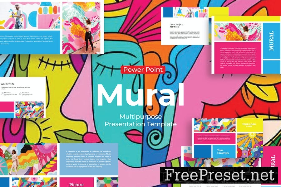 Mural - PowerPoint Template NYSTEFH