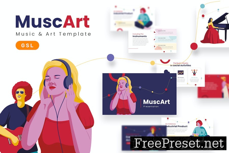 MuscArt - Google Slides Template QGTKC3J