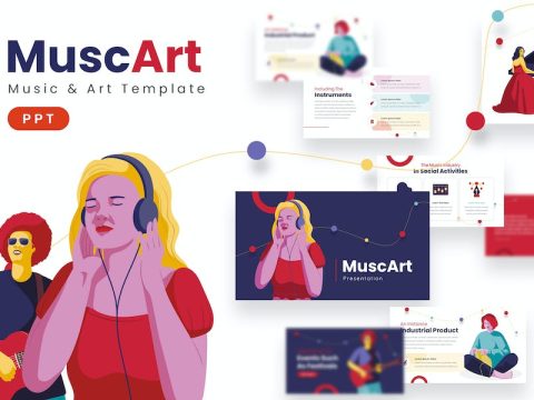 MuscArt - Powerpoint Template 6WATZX7