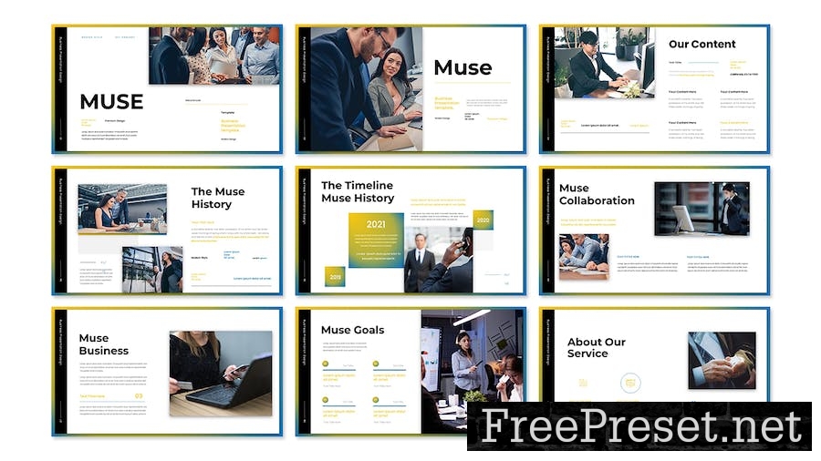 Muse - Business Presentation Keynote Template JACP8AU