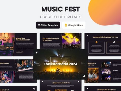 Music Fest Presentation Template Google Slides A9YV2E7