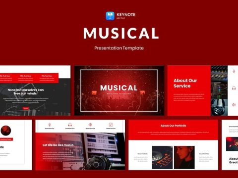 Musical - Music Studio Keynote Template 5D5FE84