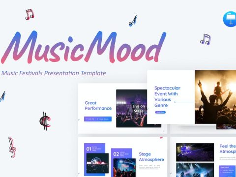 MusicMood Music Keynote Template PLDMU68