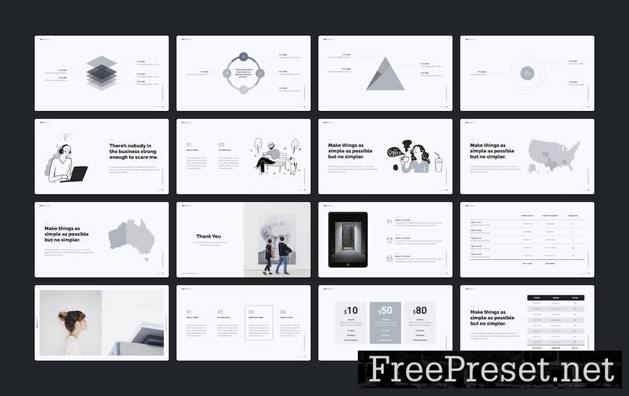 MUTI - Minimal Presentation Template (KEY) Z54BV38