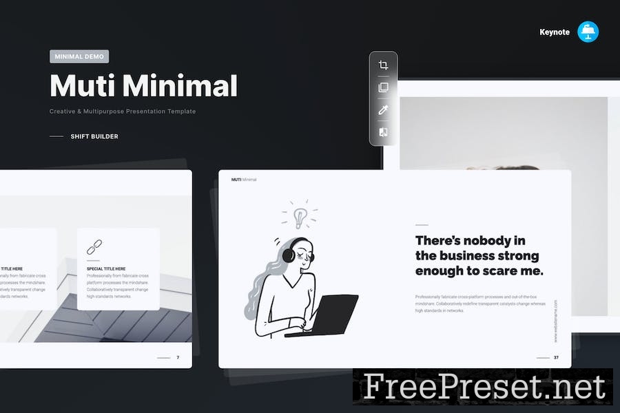 MUTI - Minimal Presentation Template (KEY) Z54BV38