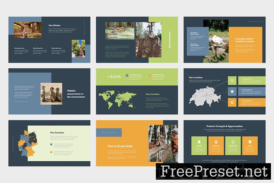 Mypea : Zoo Business Keynote Template N2YQ54K