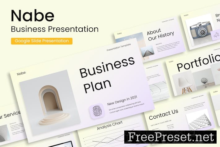 Nabe - Creative Business GoogleSlide Presentation KBLYLLT