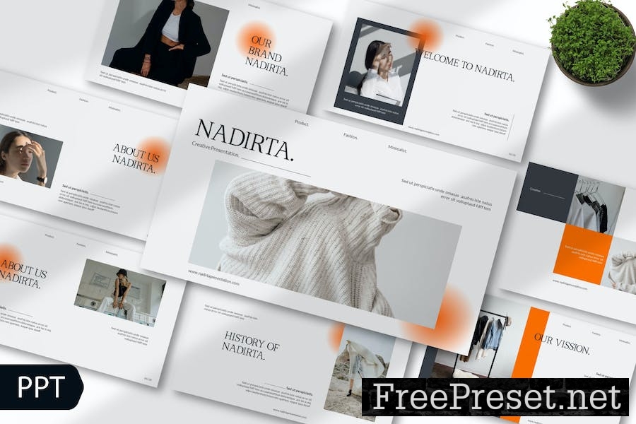 Nadirta Powerpoint Template ZF59BX8