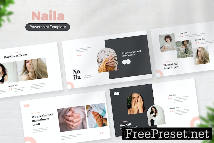 Naila Nail Salon Powerpoint FBNKH6B