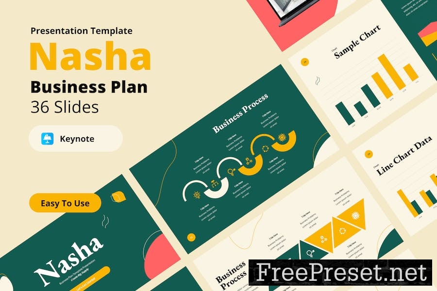 Nasha Keynote Business Plan Presentation Template 4J2SMFV