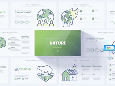 Nature - Keynote Infographics Slides QLBRAYU