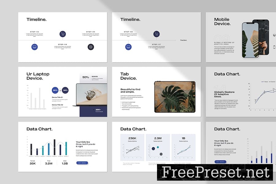 Naven PowerPoint Template EF32CLH