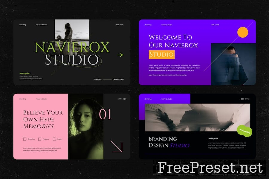 Navierox Studio - Creative Keynote Template QCLLYSX