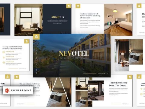 Nevotel - Luxury Hotel Powerpoint Template 9RKVQKQ