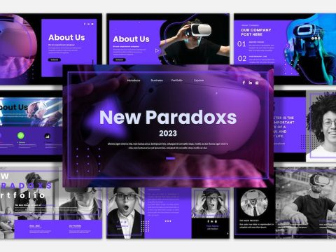 New Paradoxs Powerpoint Presentation Template MEFZMNE