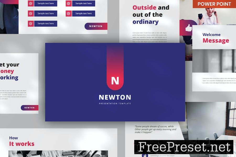 Newton Business PowerPoint BBDPHD9