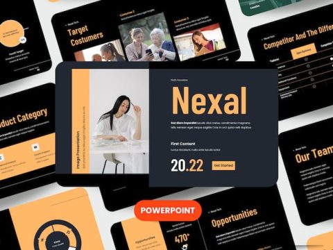 NEXAL- Digital Business Marketing Presentation PPT G8DF5T4