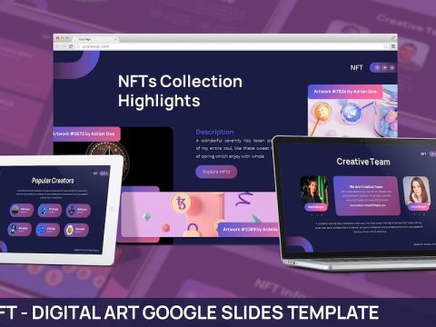 NFT - Digital Art Google Slide Template 9MZ4XV6