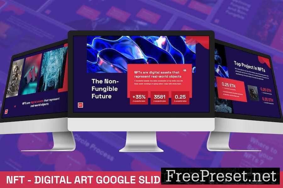 NFT - Digital Art Google Slides Template H4MLWMM