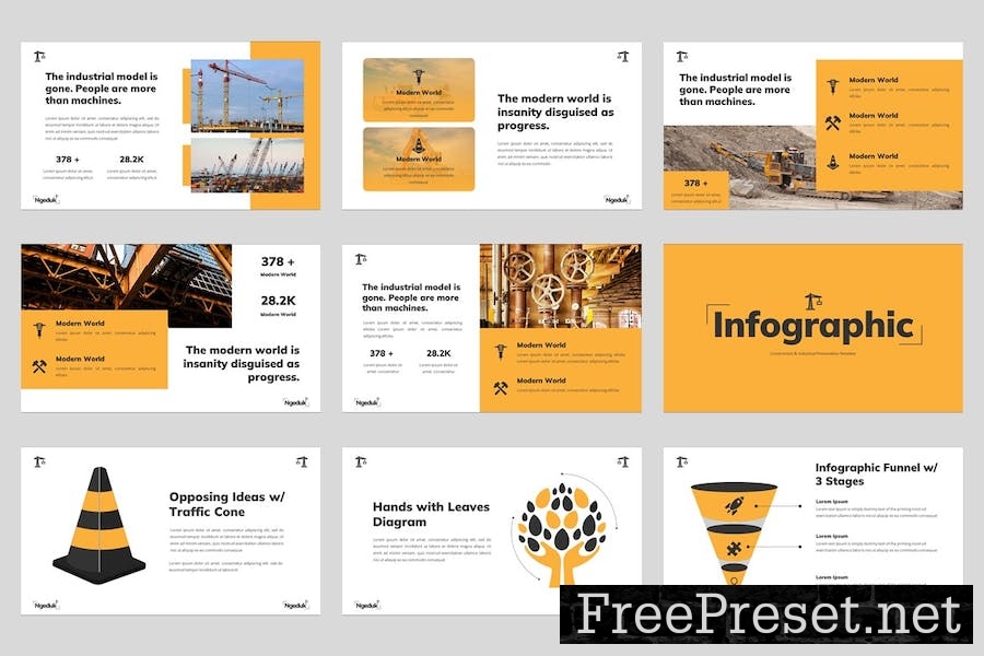 Ngeduk - Construction Google Slides Template 8N25QNG