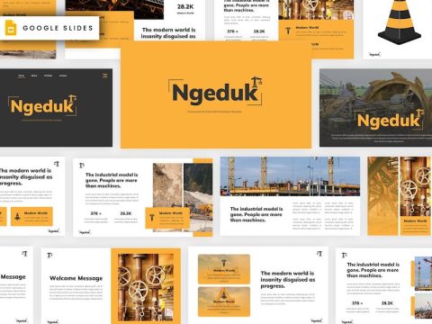 Ngeduk - Construction Google Slides Template 8N25QNG