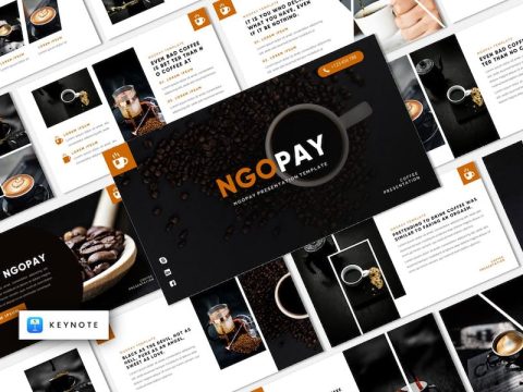 NGOPAY - Coffee Cafe Keynote Template XA95REK