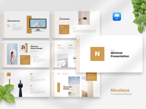 Nicolaus - Minimalist Keynote Template A8HNWPF