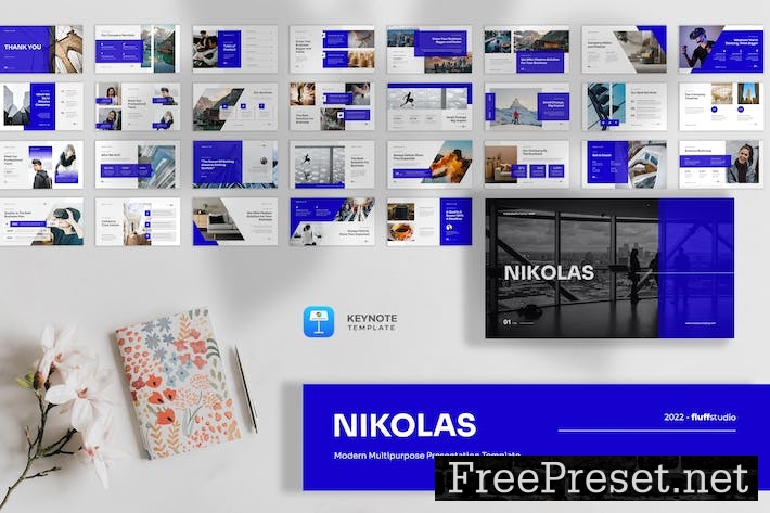 Nikolas - Modern Keynote Template PX572GJ