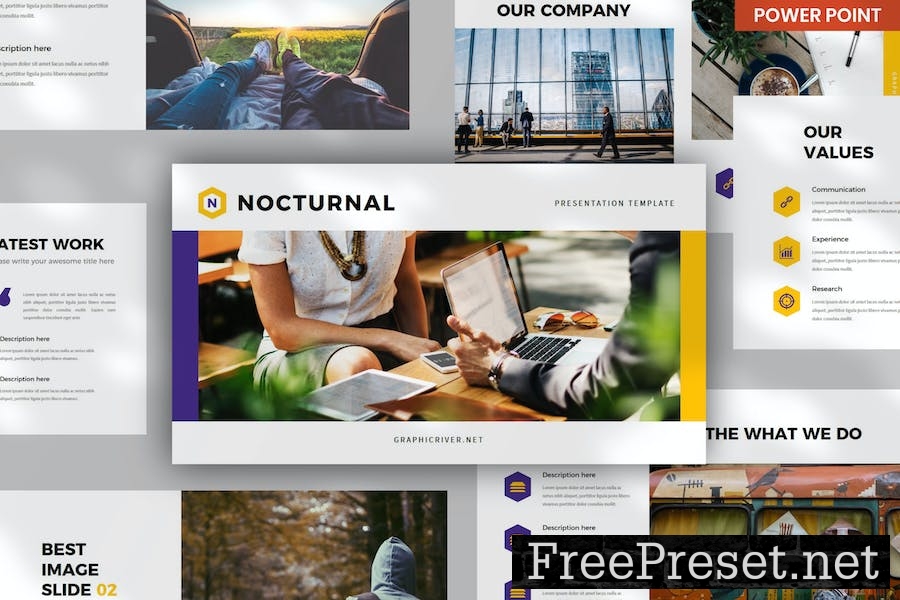 Nocturnal Business PowerPoint VS2CLN7