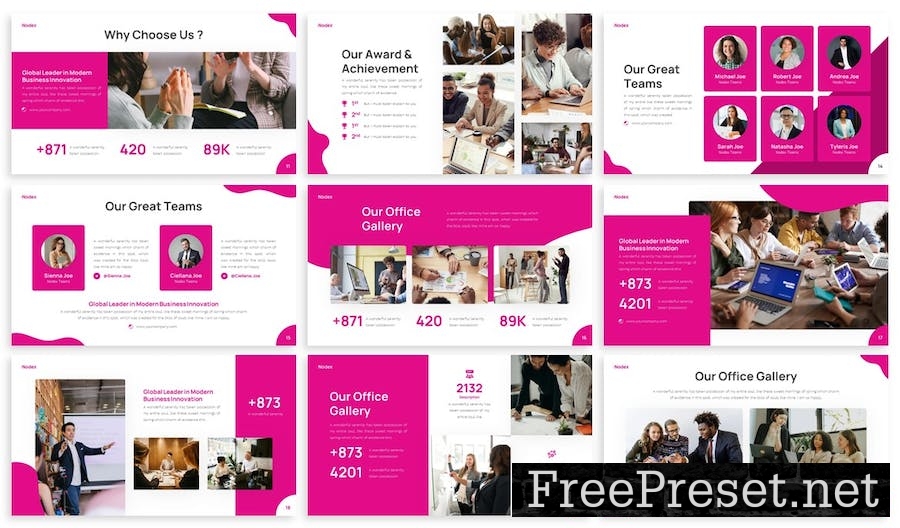 Nodex - Creative Agency Powerpoint Template 5UV2KKH