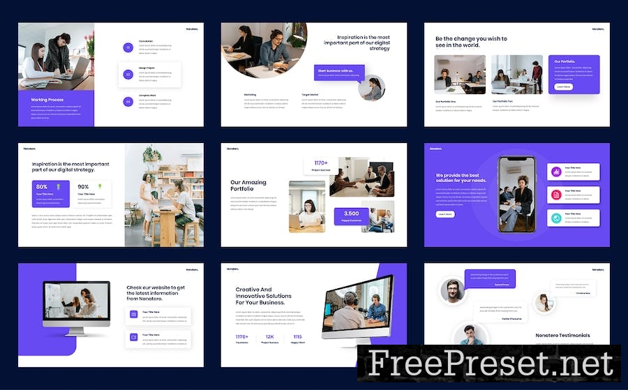 Nonatero - Business Agency Google Slide Template 84VHYEE