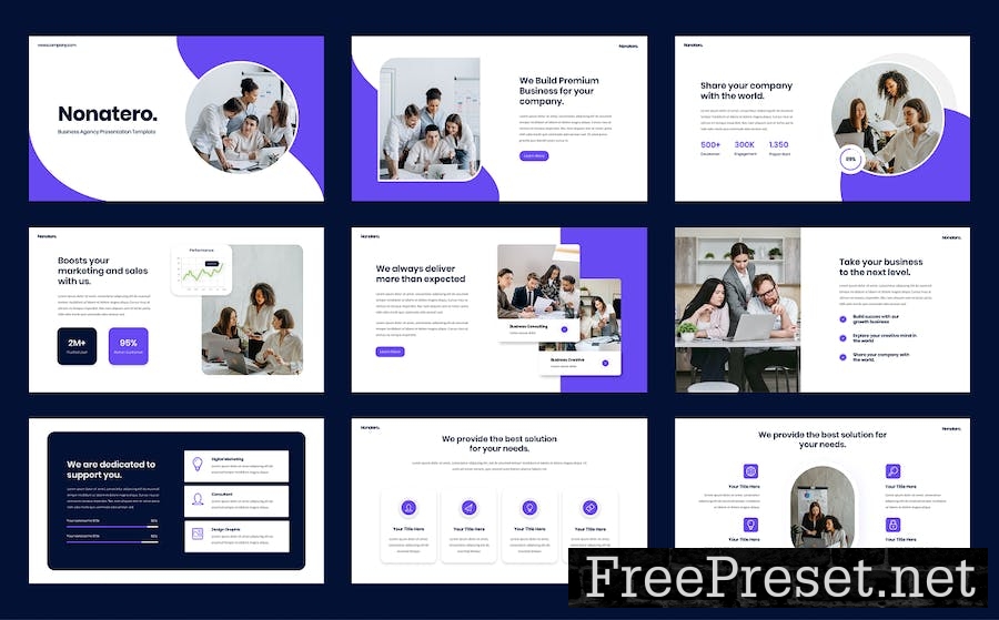 Nonatero - Business Agency Google Slide Template 84VHYEE