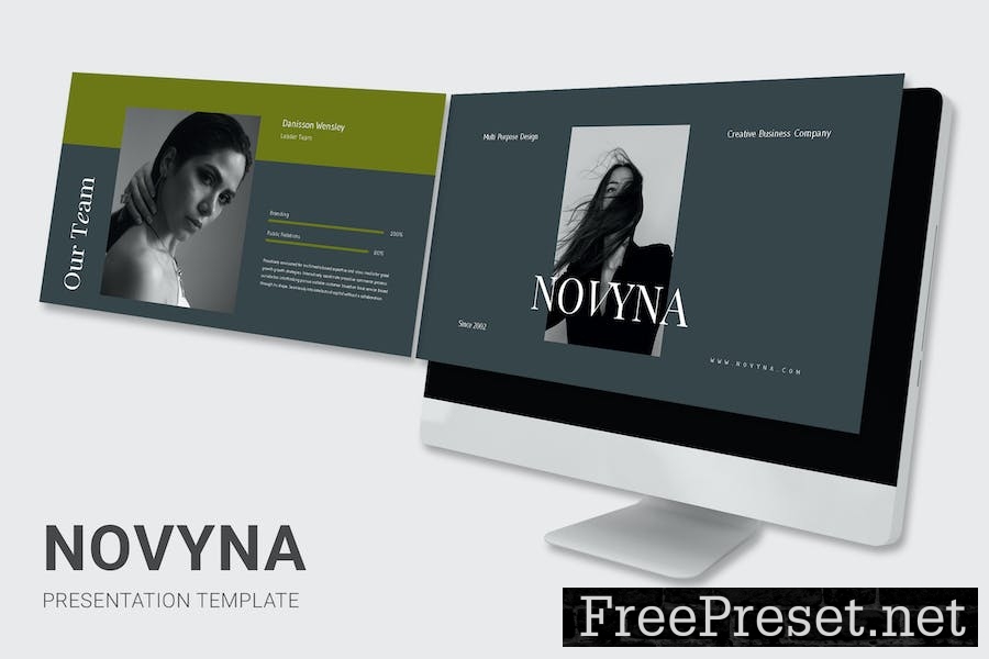 Novyna - Business Lookbook Keynote Template EE2F6FW