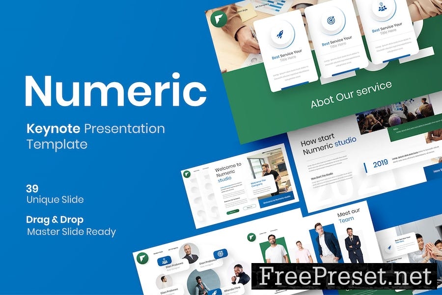 Numeric – Business Keynote Template YN5YP7F