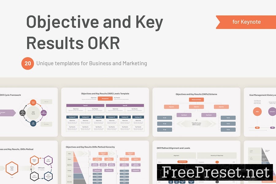 Objective and Key Results OKR for Keynote H9S5DD9