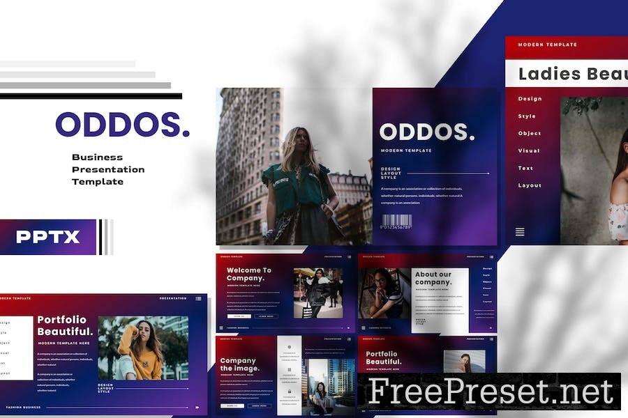 Oddos - Business Presentation Keynote Template S8DRWT9