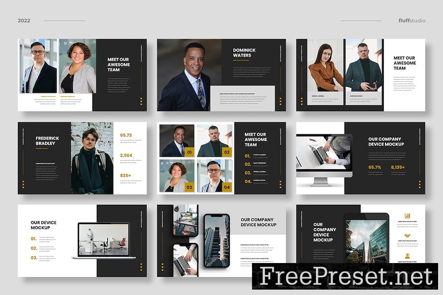 Officio - Corporate Google Slides Template P7CFJRK