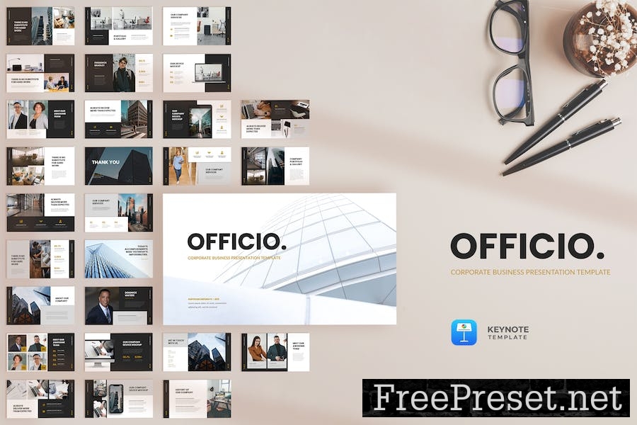 Officio - Corporate Keynote Template E6CNNZ9