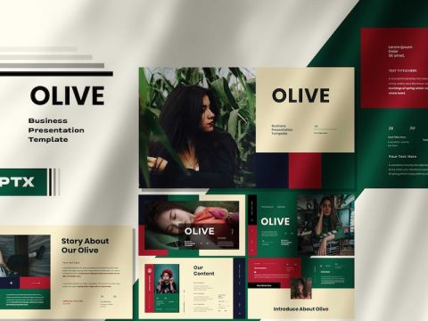 Olive - Business Presentation Keynote Template 3V8KDDB