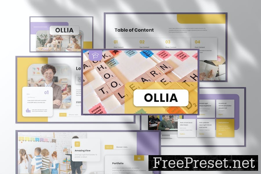 Ollia Education Presentation Google Slide Template 7R5MQL6