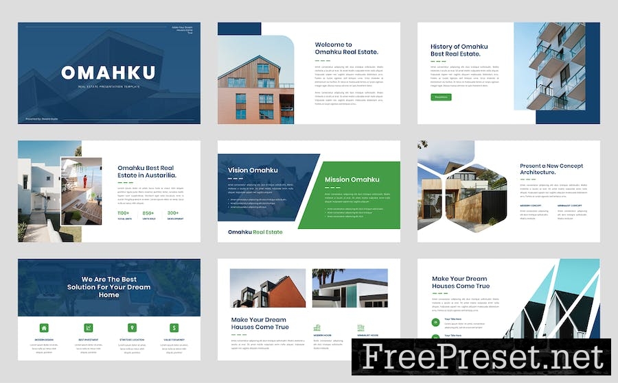 Omahaku - Real Estate Google Slide Template FZTZN8E