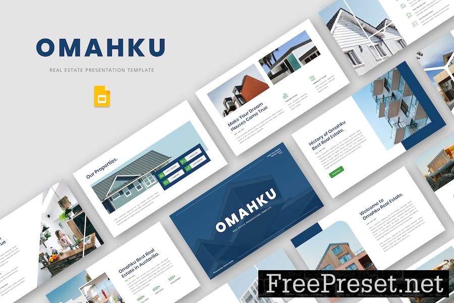 Omahaku - Real Estate Google Slide Template FZTZN8E