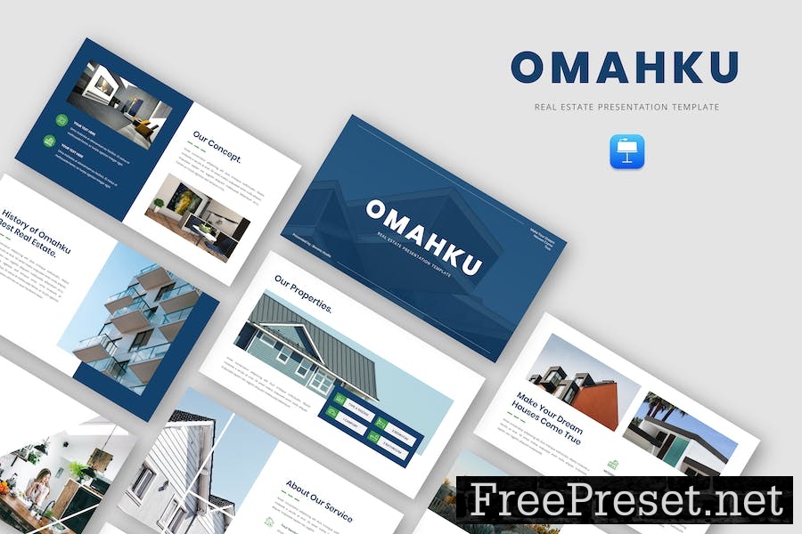 Omahku - Real Estate Keynote Template YMT49QX