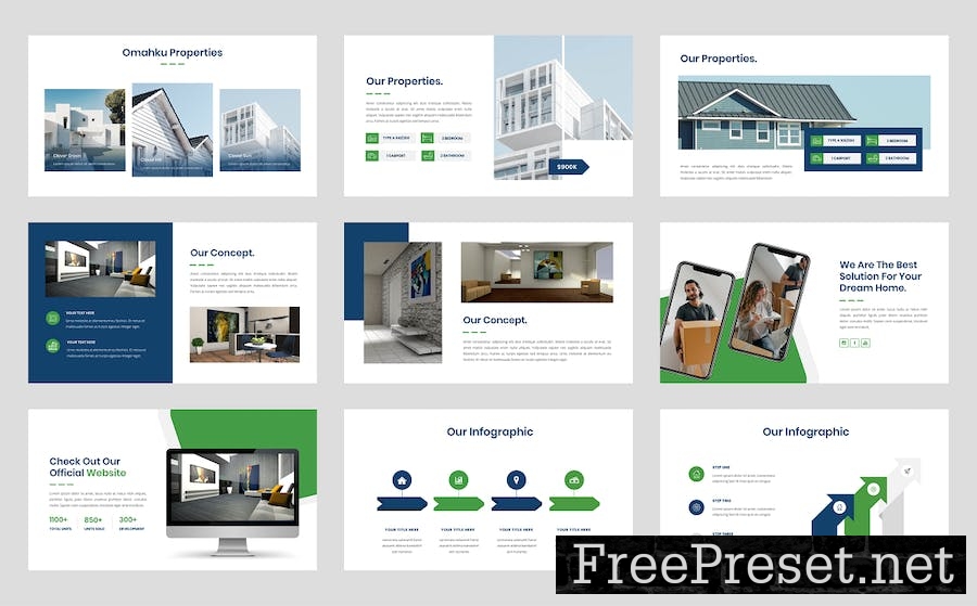 Omahku - Real Estate PowerPoint Template PQJ9N4Y