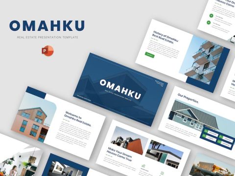 Omahku - Real Estate PowerPoint Template PQJ9N4Y