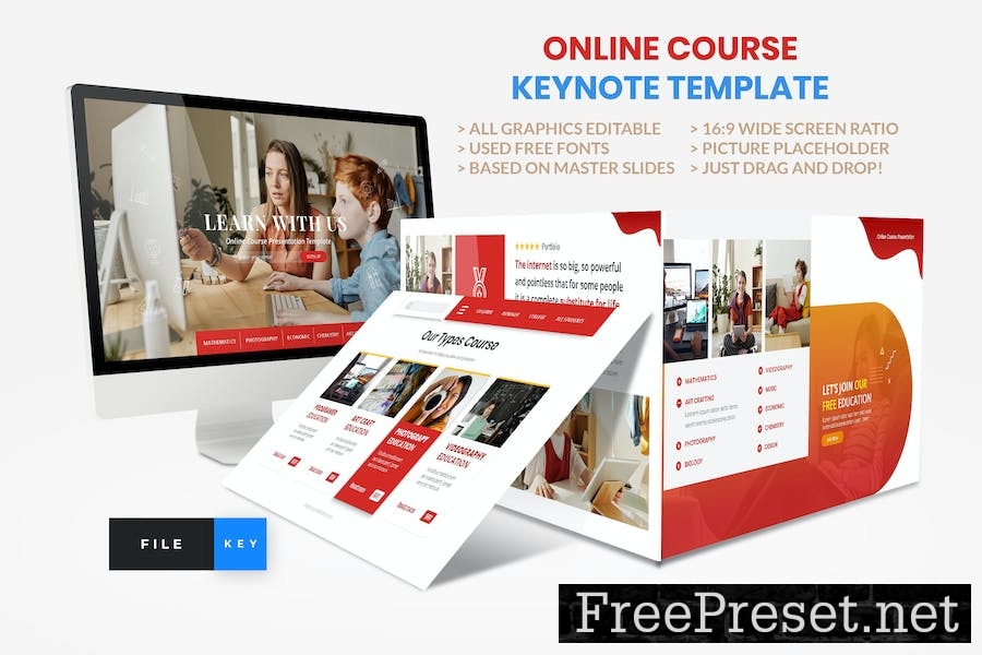 Online Course - Education Keynote Template 7J5ZZF2