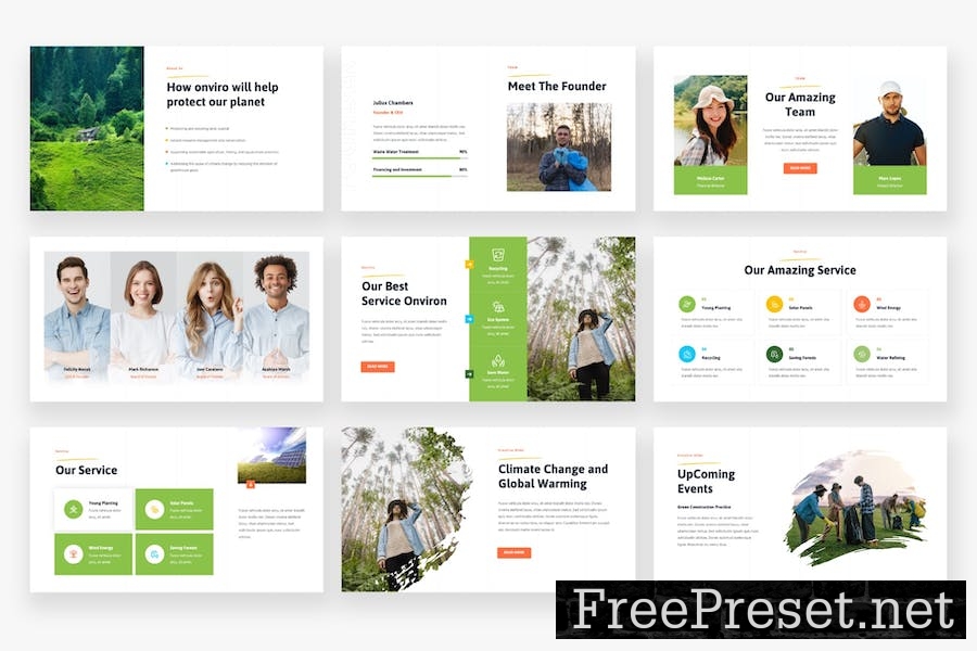 Onviron - Environment Powerpoint Template 7PTHQ5R