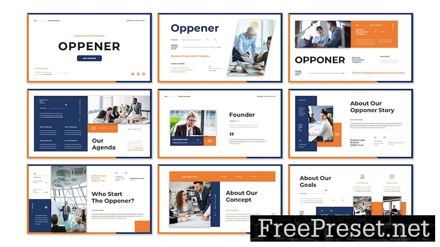 Opponer - Business Presentation Keynote Template 9NRQC6E