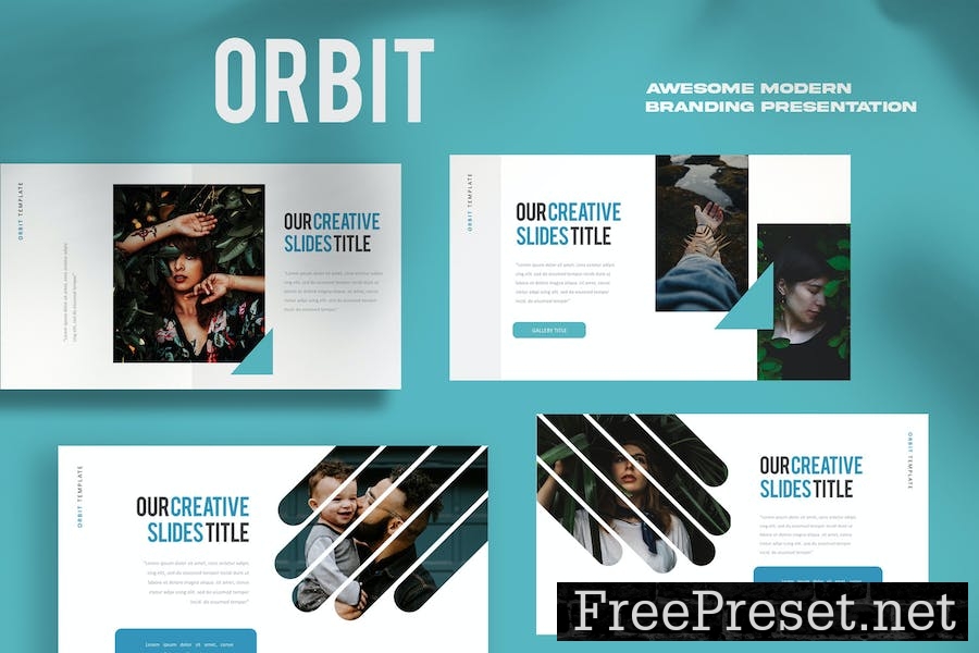 Orbit Powerpoint Template Y9G9UUK